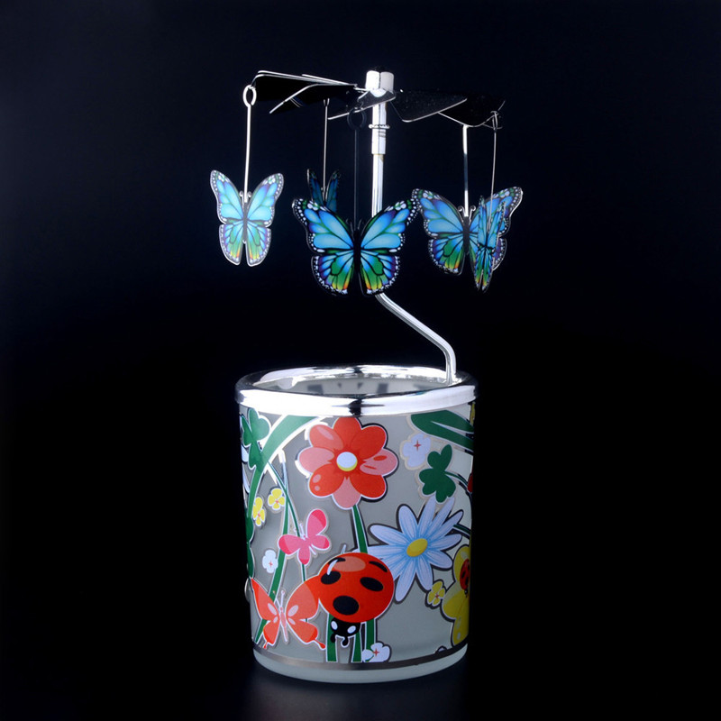 Butterfly Rotary Candle Holder - 0 