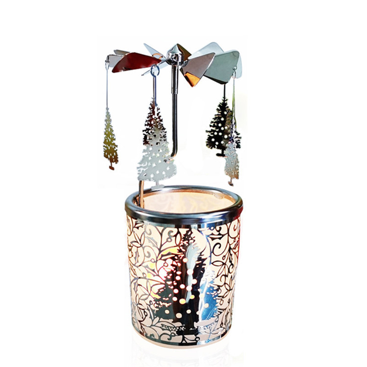 Christmas Tree Rotary Candle Holder