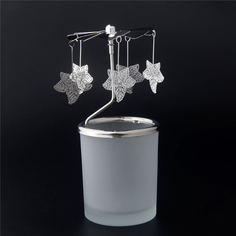 Glass Rotary Candle Holder - 1