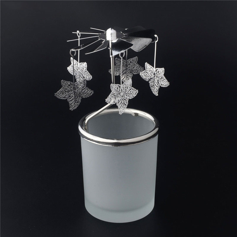 Glass Rotary Candle Holder - 4