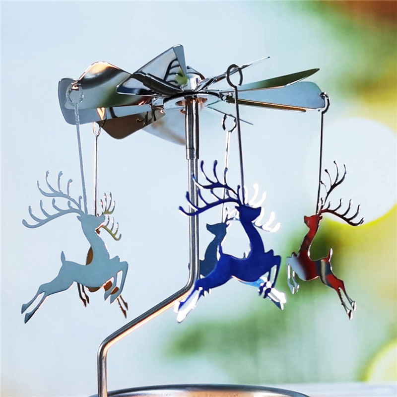 Reindeer Rotary Candle Holder - 2