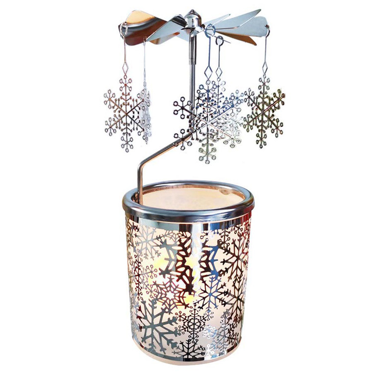 Rotary Candle Holder Snowflake - 0 