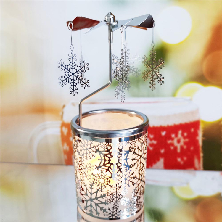 Rotary Candle Holder Snowflake - 4 