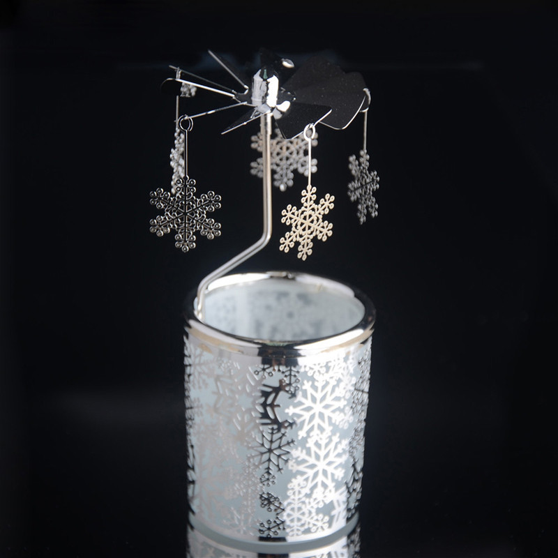 Snowflake Rotary Candle Holder - 1