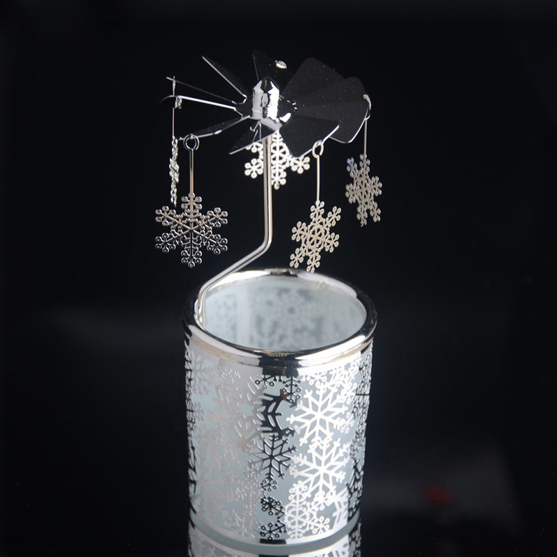 Snowflake Rotary Candle Holder - 2