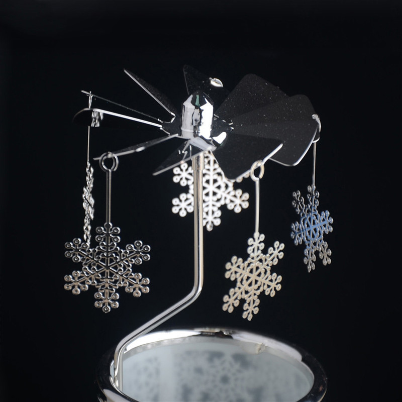 Snowflake Rotary Candle Holder - 4