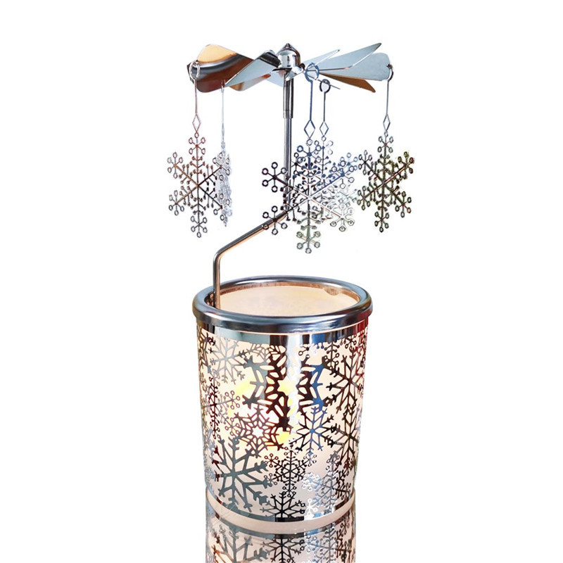 Snowflake Rotary Candle Holder