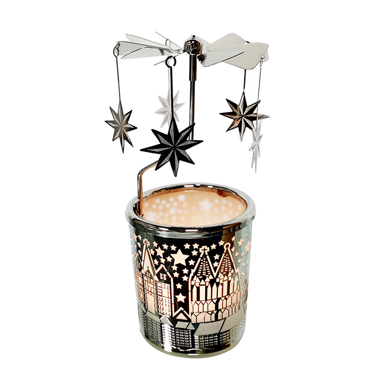 Stainless Spinning Candle Holder - 0 