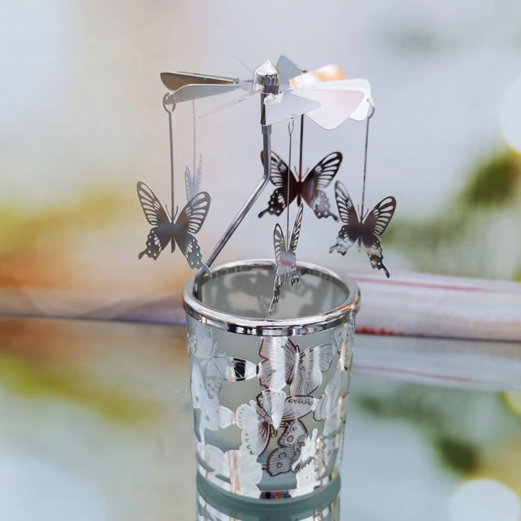 Butterfly Spinning Candle Holder - 2 