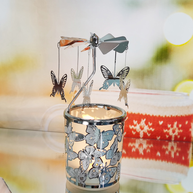Butterfly Spinning Candle Holder - 4 