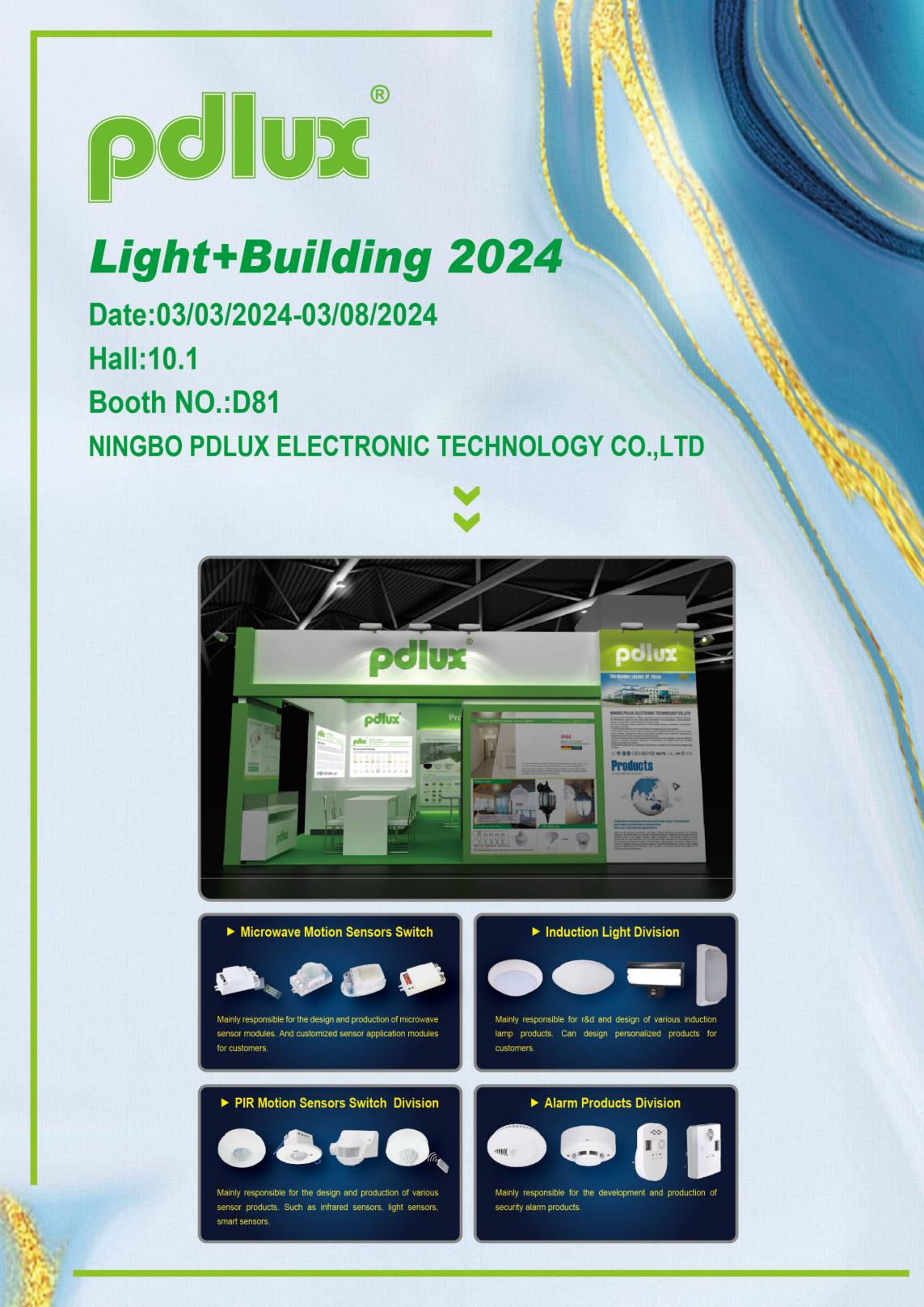 Taispeántais PDLUX ag Light + Architecture 2024