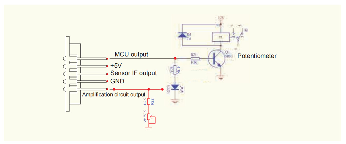 Relay switch connection reference circuit diagra