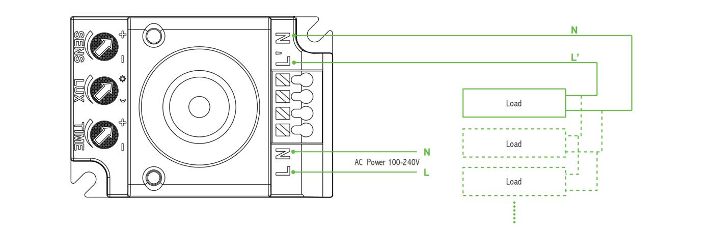 Connection-wire diagram