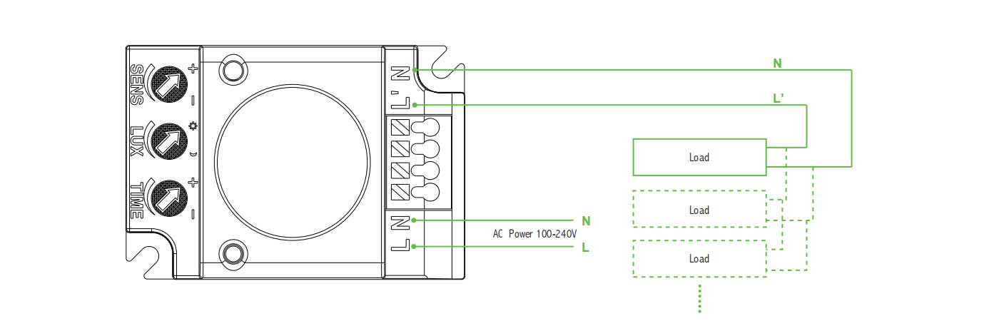 Connection-wire diagram