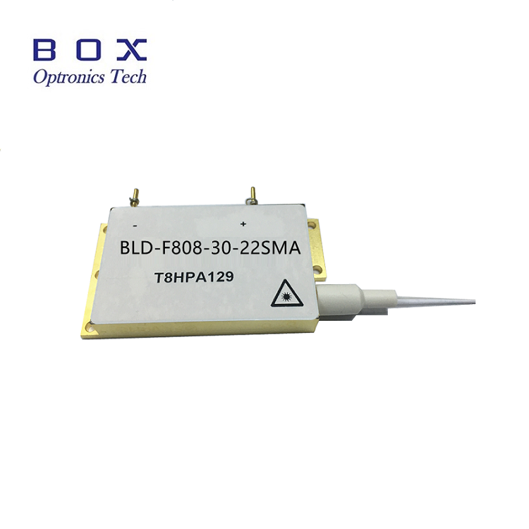 808nm 30W laserová dioda 200um modul s vlákny