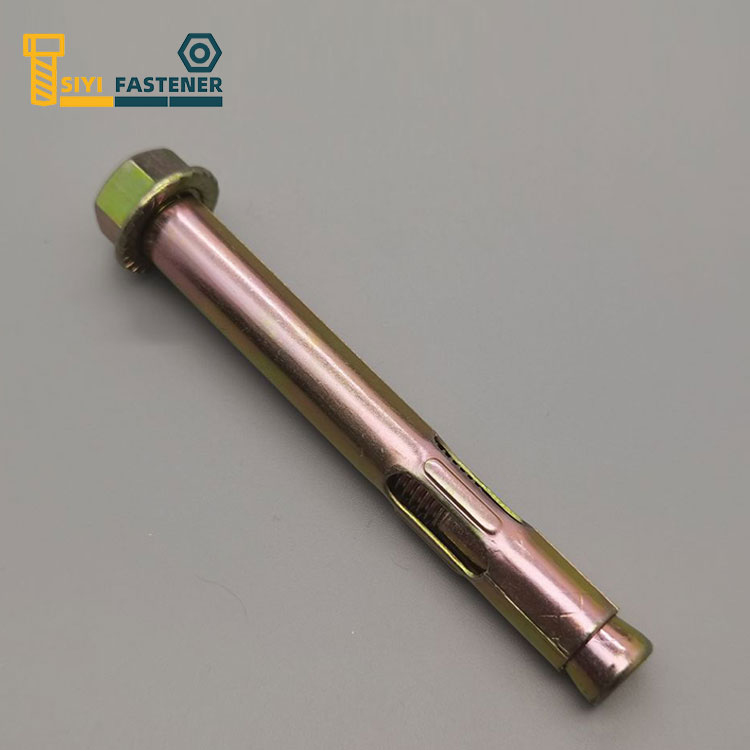 Carbon Steel Yellow Zinc Plated Sleeve Anchor with Flange Nut