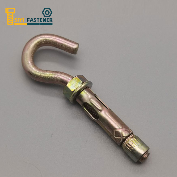 Carbon Steel Zinc Plated Sleeve Anchor with Conical Nut and C Hook