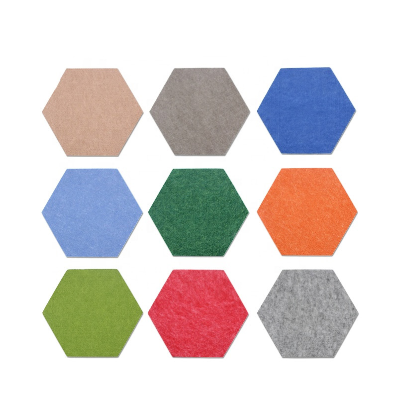 Panneau acoustique en polyester hexagonal