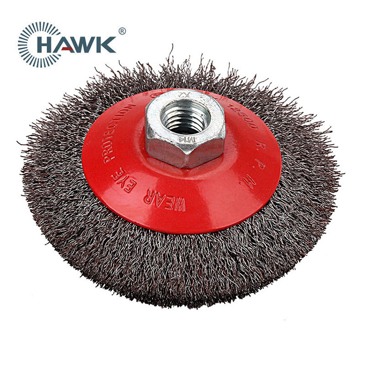 100mm Crimped Bevel Wire Brush