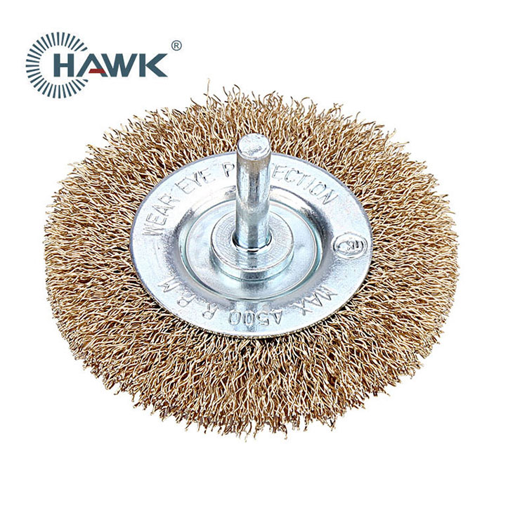 100mm Crimped Wire Wheel Brush with Shank
