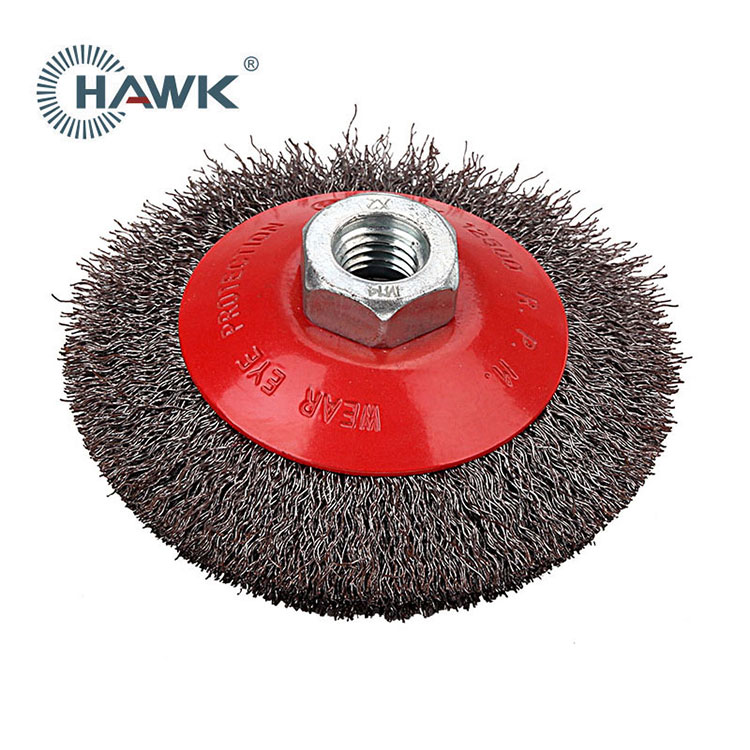 115mm Crimped Bevel Wire Brush