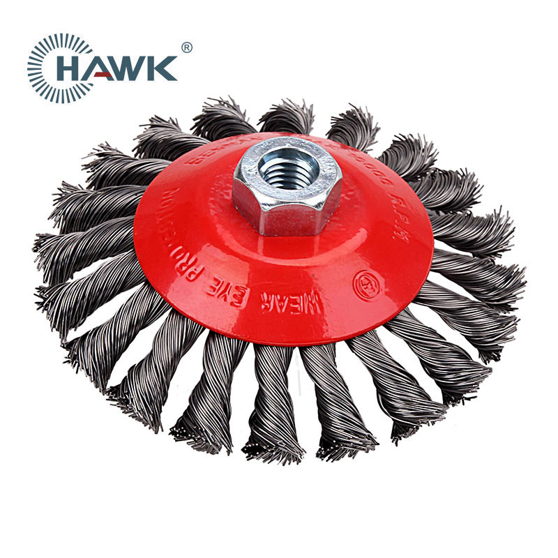125mm Knotted Bevel Wire Brush