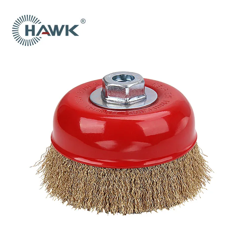 What is Crimped Cup Wire Brush, and where is it generally used?