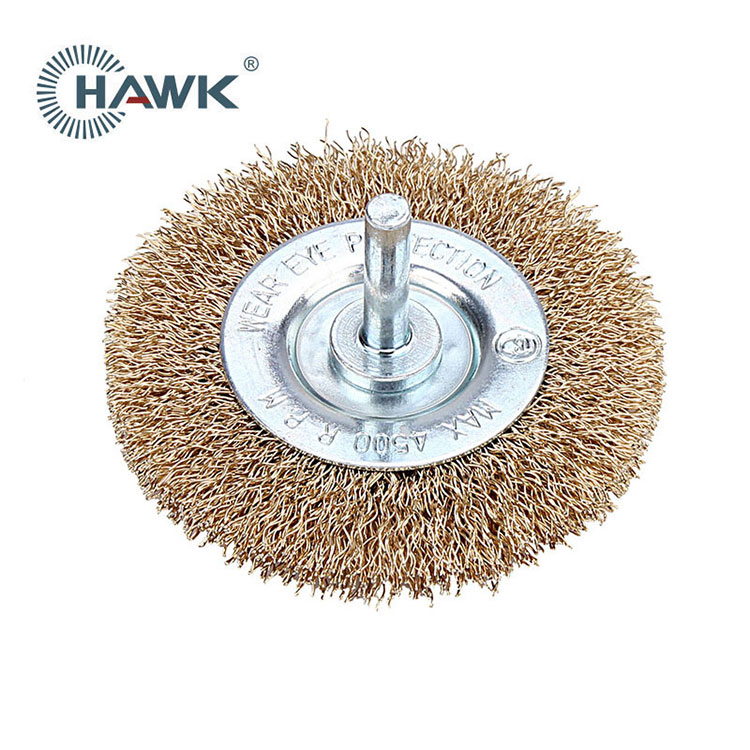 75mm Crimped Wire Wheel Brush with Shank