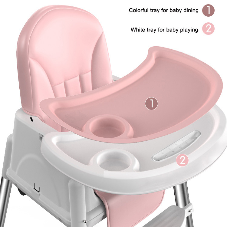 3-in-1 खानुहोस् र परिवर्तनीय उच्च बेबी फिडिङ कुर्सी बढाउनुहोस् - 2