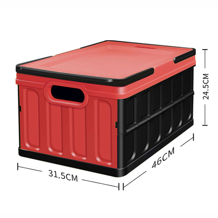 32L Lidded Collapsible Storage Bins - 10 