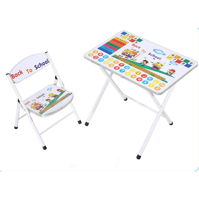 활동 접이식 어린이 테이블과 의자 세트 - 2
