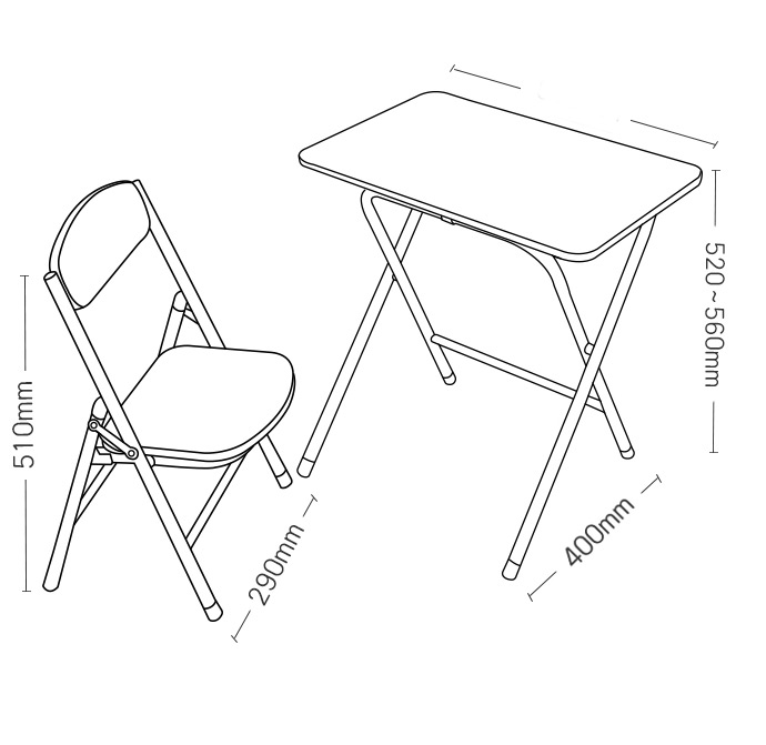 활동 접이식 어린이 테이블과 의자 세트 - 3