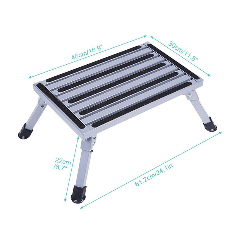 Aluminum Folding Platform Steps RV Step Stool - 5 