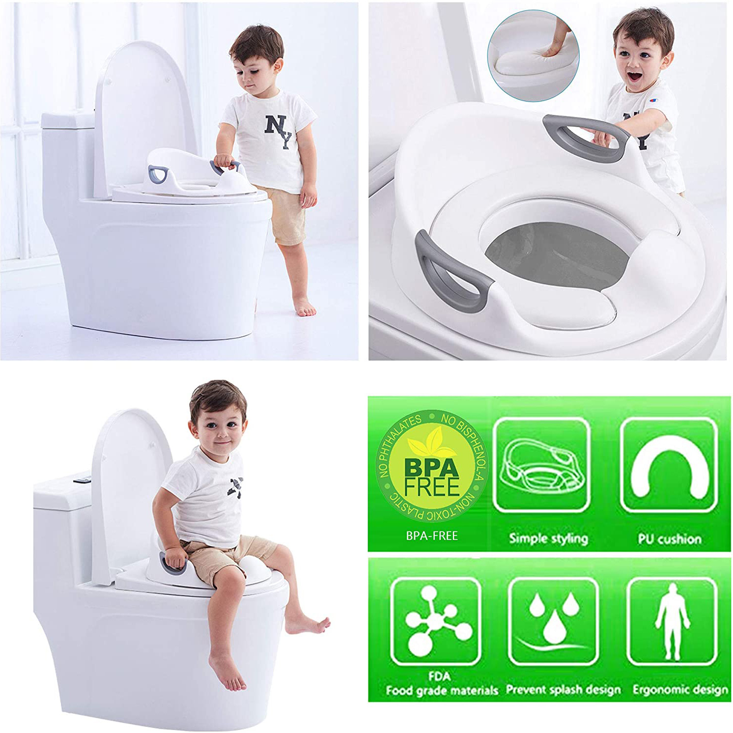 Kūdikių mažų vaikų tualetinė puoduko mokomoji kėdutė - 2