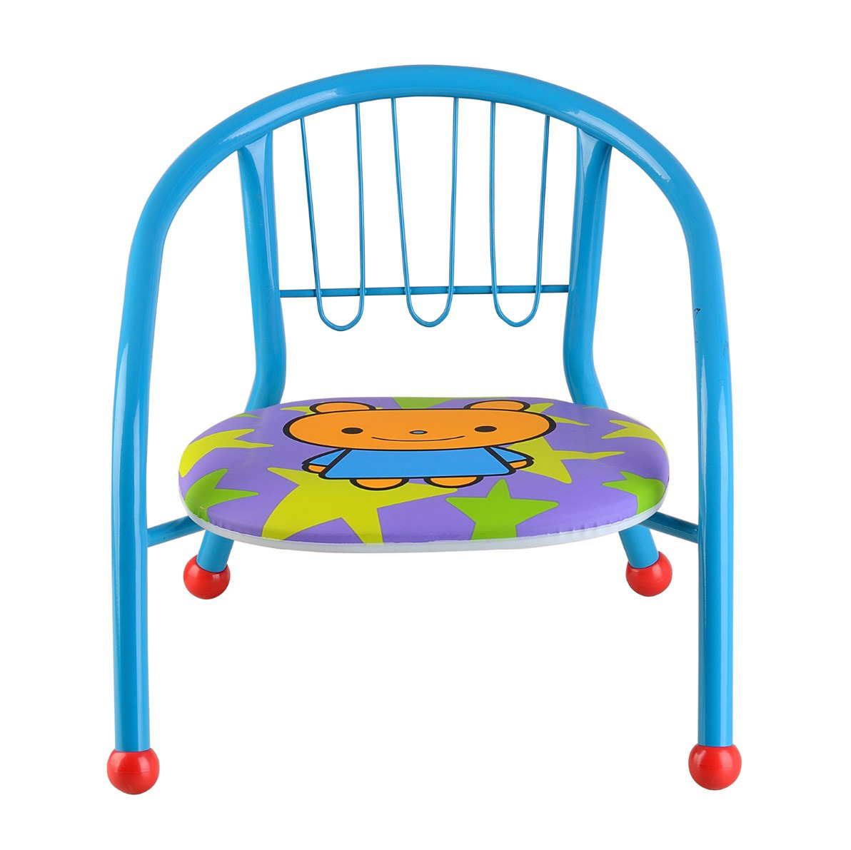 बच्चाहरु केटाहरु केटीहरु धातु फ्रेम Squeaky कुर्सी इनडोर आउटडोर - 3