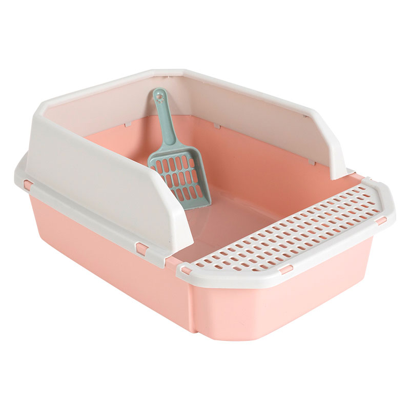 Durable High Side Sifting Litter Box For Medium And Small Cats