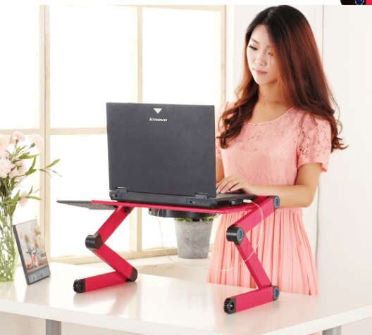 침대 안락 의자 소파에 대한 가정용 조정 가능한 노트북 스탠드 테이블 - 9