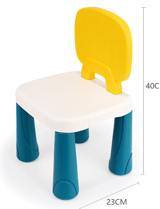 Τραπέζι και καρέκλα για παιδιά οικιακής δραστηριότητας Σετ τραπεζιού πολλαπλών παιδιών με 2 καρέκλες - 3