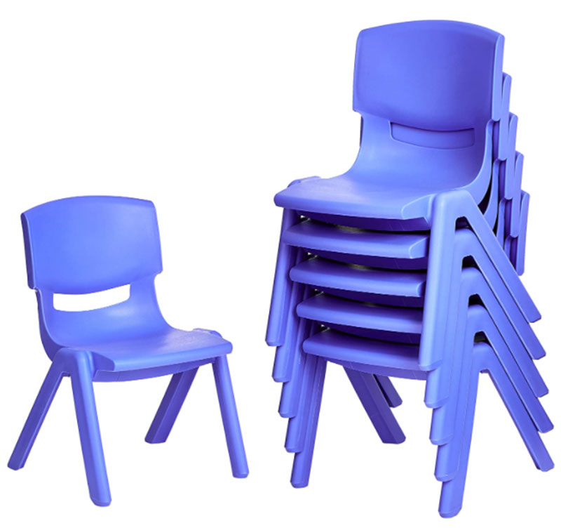 Household Plastic Stackable Chair - 6 
