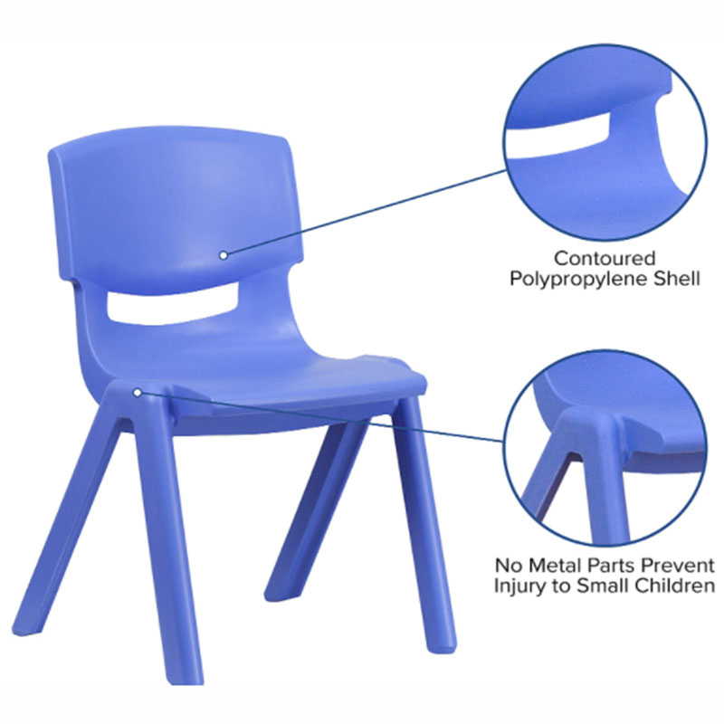घरगुती प्लास्टिक स्टॅक करण्यायोग्य खुर्ची - 8 
