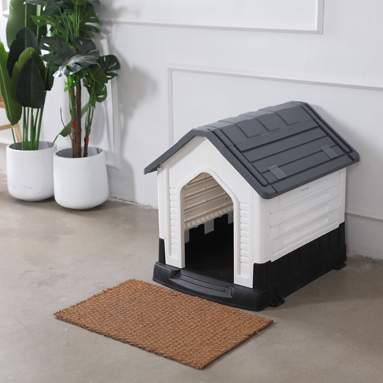 ຂະ​ຫນາດ​ໃຫຍ່ Plastic Dog House Kennel