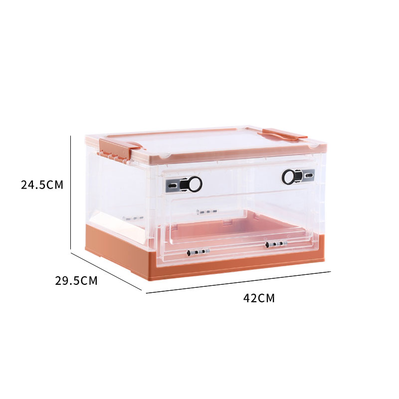 मल्टीपर्पज फोल्डेबल प्लास्टिक स्टोरेज लॅच बॉक्स / कंटेनर - 5