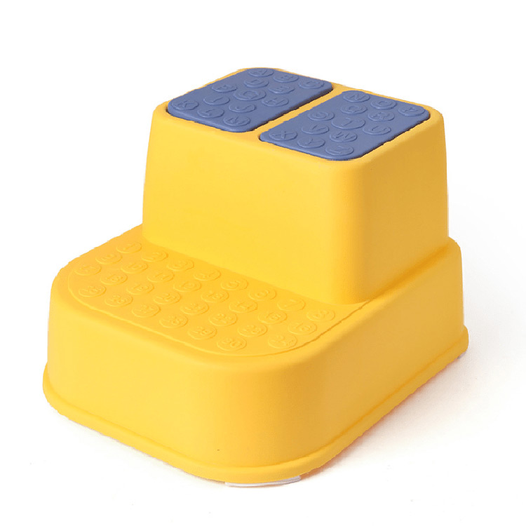 Stapelbarer 2-Stufen-Küchenhocker für Kinder aus Kunststoff für den Alphabet-Haushalt