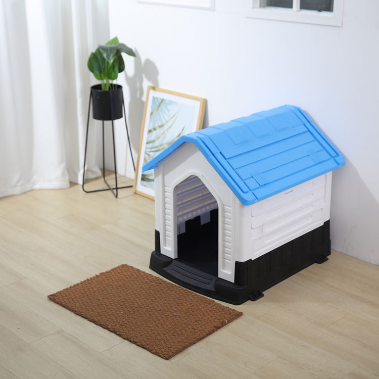 Atsparus oro sąlygoms, tvirtas plastikinis mažas šunų namas - 1 