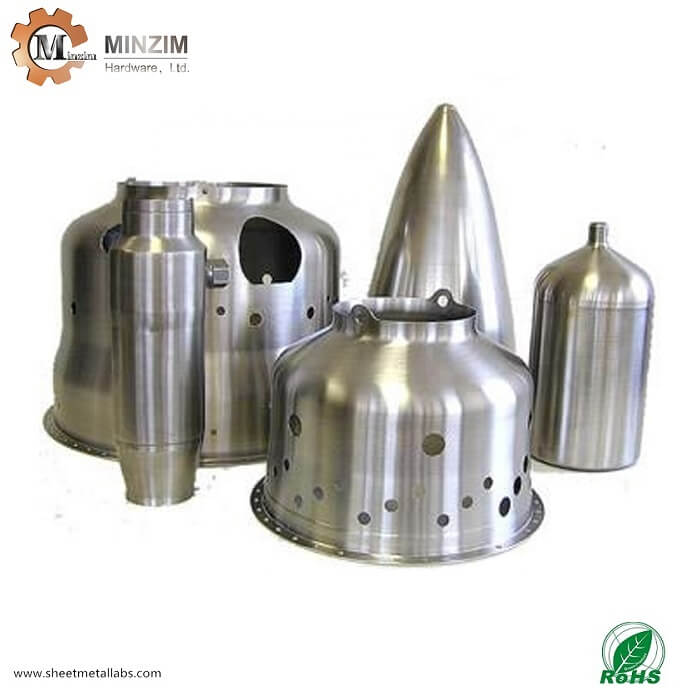 Piezas de proceso de hilado de metal de aluminio - 3