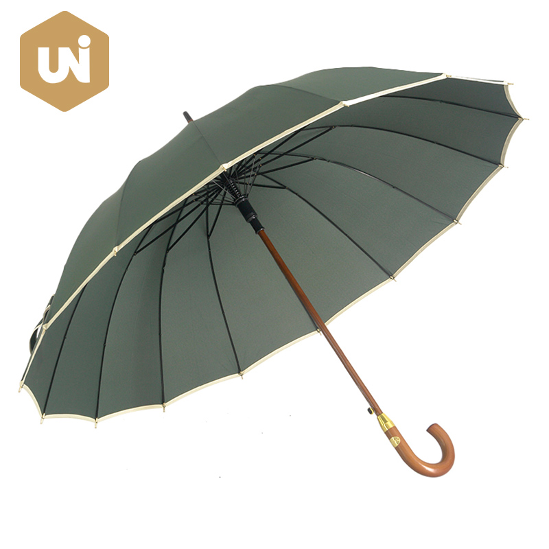16K Adult Stick Wooden Umbrella
