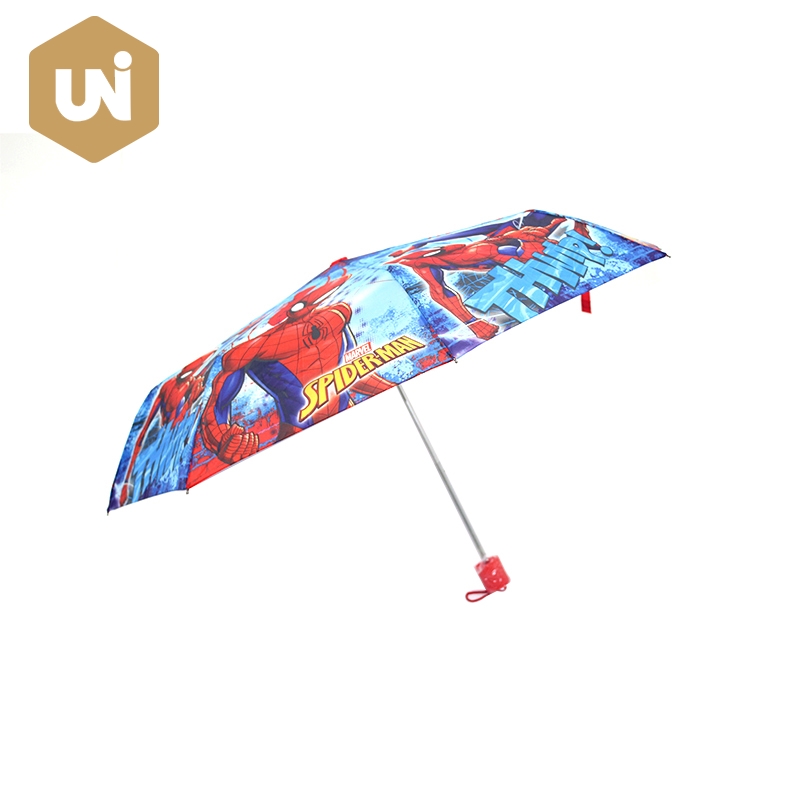Ombrello da pioggia Super Mini a 3 sezioni con stampa di cartoni animati - 3 