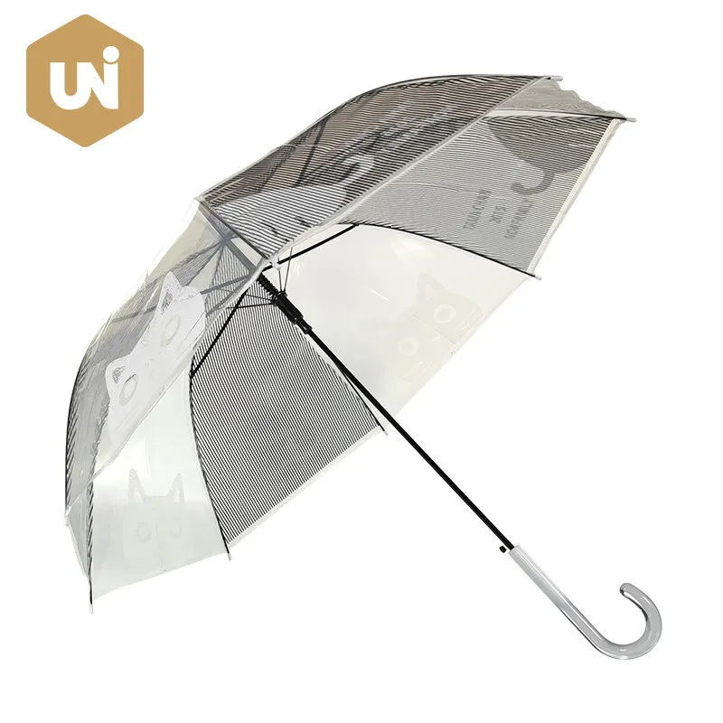 Прозрачный зонт от дождя POE