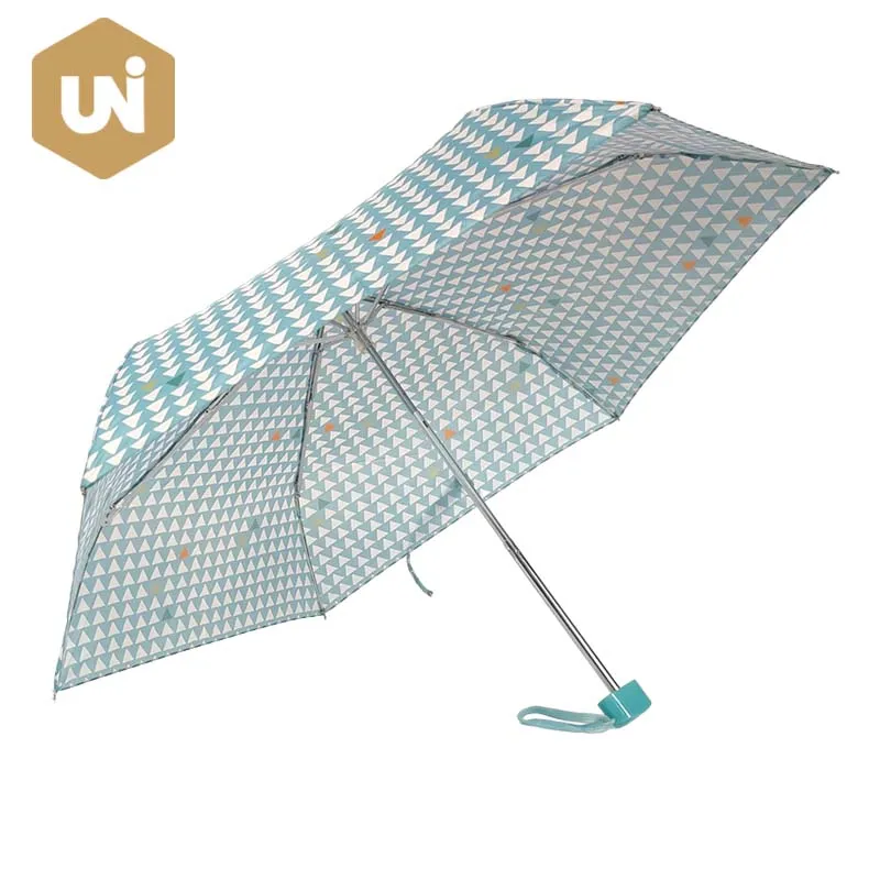 Компактный трехсекционный зонт от дождя Lady Super Mini 6k