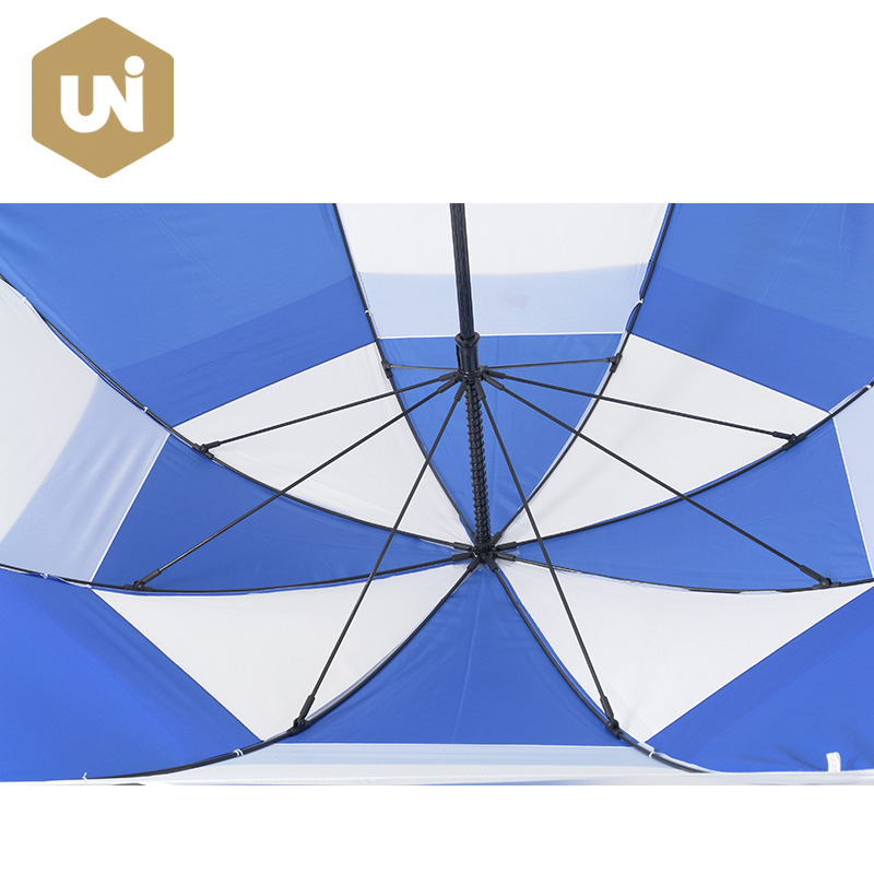 Double Layer Vent Windproof Manual Open Golf Umbrella - 2